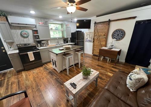 Barn Door Themed Garvan Gardens Blue Bungalow