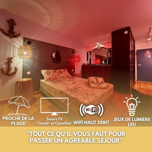 La Caravelle - Studio Lumineux Évasion en Bord de Mer - Hôtel - La Trinité