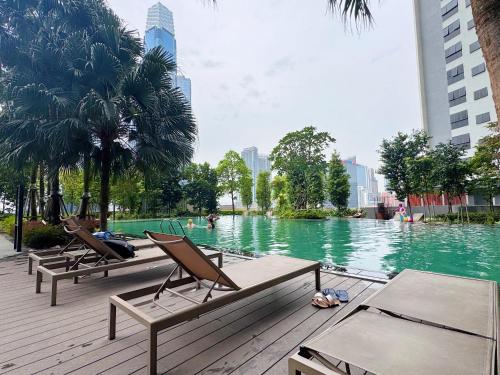 KLCC Agile 雅居乐民宿-吉隆坡 I 双子塔 I Walking distance to MRT & TRX & Bukit Bintang I 中英马客服 Chinese English Malay