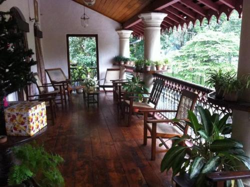 balkon/terras, Olde Empire Hotel in Kandy