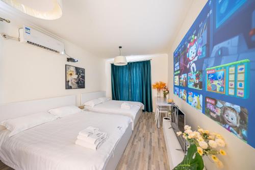 WangYue - Paris Fashion ShFinacial Center Landmark view 2 King Beds Flat, Shanghai (foto 9)
