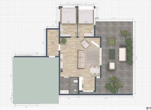 2 Bedrooms for 4 Guests with Terrace in the Heart of Sathorn, Бангкок (фото 8)
