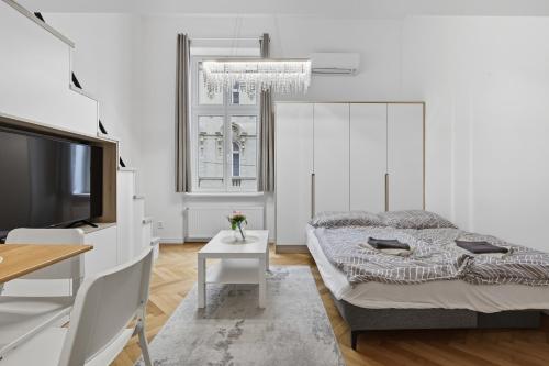 Moderný prezidentský apartmán vedľa paláca s výhľadom, Bratislava (fotografie 3)