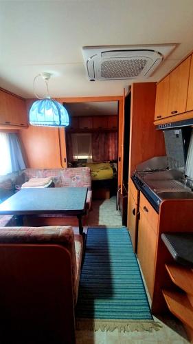 Caravan in the backyard