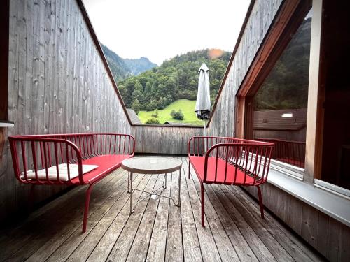 Balkon/terasa, Apartment "JOHANN" Aktivurlaub im Bregenzerwald in Klaus