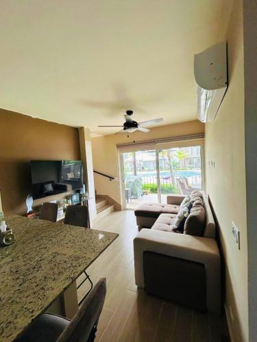 Elegant Poolside Two BR Beach Villa in El Pajonal