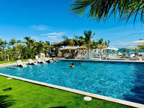 Elegant Poolside Two BR Beach Villa in El Pajonal