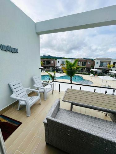 Elegant Poolside Two BR Beach Villa in El Pajonal