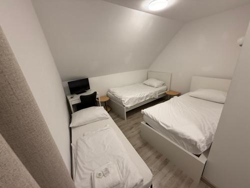 3 twin beds