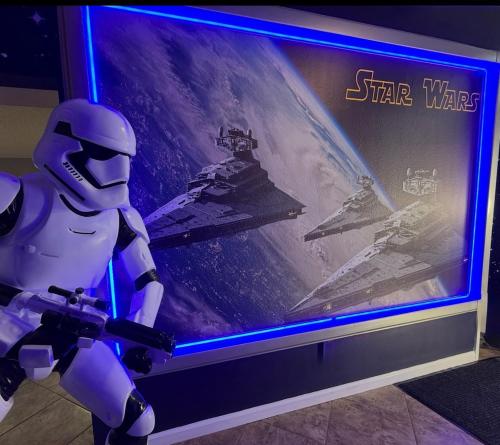 Florida Disney Star Wars Villa, Poolside Cinema