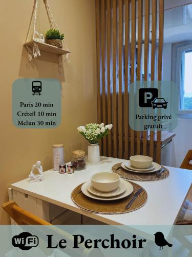 Le Perchoir - Studio cosy mezzanine, parking et WiFi - Paris Sud - Location saisonnière - Montgeron