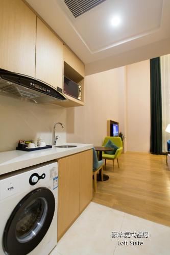 مطبخ, Huizhou Faithland Atin Hotel in هويئزو