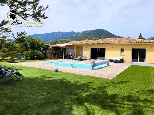 Villa 6 pers Piscine Chauffée Campagne Porto Vecchio gîte à louer Pascialello