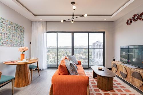 公用交誼廳/視聽室, Escada Studio & 2-bedroom, Rooftop Swimming Pool, Gym, Workspace, Wonderiss Homes Westland Living in 奈洛比