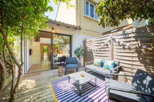 Le Cocon I - Private garden terrace with parking