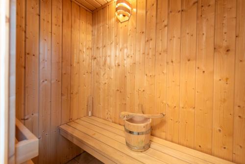 Sauna, Ferienhaus Käpt'n Blaubär (Ferienhaus Kapt'n Blaubar) in Zirchow