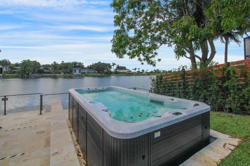 Surrounding environment, Vista Azul Lake Front Home with Hot Tub and Swim Spa, Fishing Dock, Gym, Game Room with Darts, Ping  in Miami Lakes