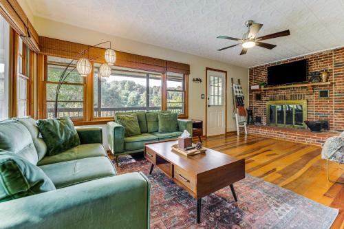 Riverfront Scenic Sylva Getaway with Fire Pit! in Sylva, USA