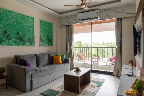1bhk with Pool & Wifi near Candolim beach, Nerul (photo 4)