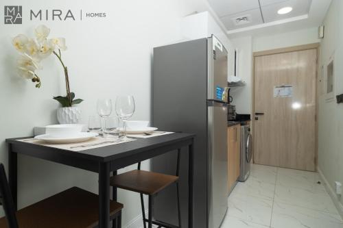 Kitchen, Mira Holiday Homes - Luxury, Stylish & Cozy Studio in Downtown Jebel Ali near Jebel Ali Free Zone JAFZA