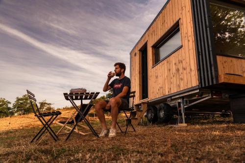 Lodge Grand Confort - 1h de Lyon - Vue sur Loire in แซ็ง-ฌอร์จ-เดอ-บารอย