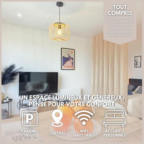 Le Grand Large - Balcon, Central & Parking Privé - Location saisonnière - Saint-Brieuc