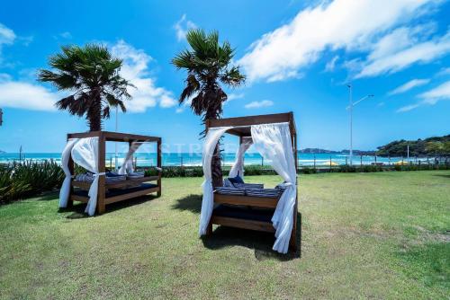 สระว่ายน้ำ, Solar do Atlântico 214 – Edifício Frente Mar - 2 Suítes - 2 Vagas de Garagem | Praia de Bombas (Solar do Atlantico 214 – Edificio Frente Mar - 2 Suites - 2 Vagas de Garagem | Praia de Bombas) in บอมบาส