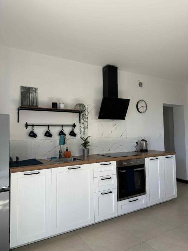 Cozinha, Cozy Bay Apartment - 15 minutes drive from the Old Town in Borkowo Lostowickie