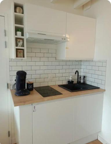 "Studiocaroline44", 2 studios entre la ville et la mer, parking, cuisine, moins de 15min de l'aeropo in Bouaye