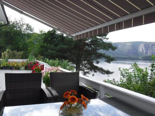 View of Telemarkskanalen in Vradal