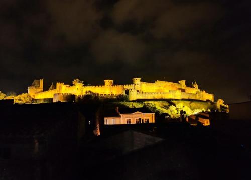 Vue sur les remparts de la cité médiévale -Clim-4pers