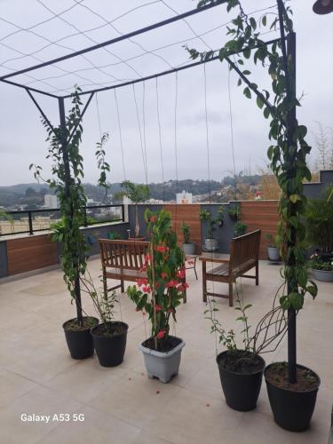 Erkély/terasz, apartamento para temporada in Barra Mansa (Rio de Janeiro)