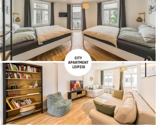 Stylisches zentrales City-Apartment mit 2 Balkonen in Leipzig, Deutschland