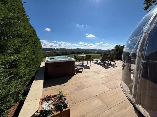Bulle StelleA 26 m2, SPA Privatif au domaine CollineA in Bathernay