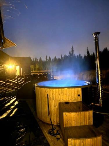 High standard cabin at Sjusjøen sauna, hot tub & ski trails right outside in Sjusjoen