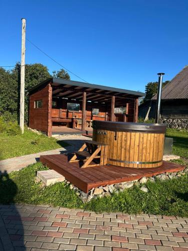 Jacuzzi, Pūnas Sauna (Punas Sauna) in Vaidava