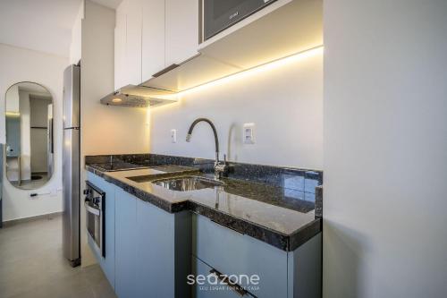 ห้องครัว, Estadia completa a Beira-Mar, apenas 10 metros da Praia - AARs in มอร์โร ดาสเปดราส