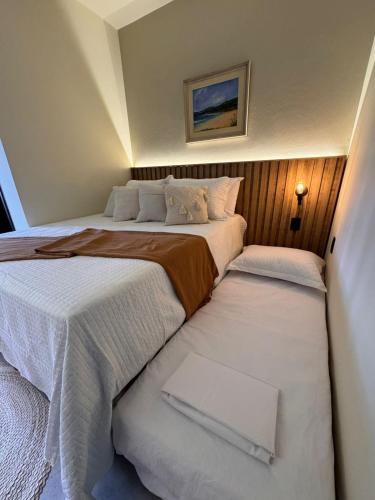 1 queen bed, 1 sofa bed, 1 futon bed