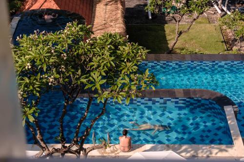 Dobbeltværelse, deluxe, udsigt til pool, udsigt over hav