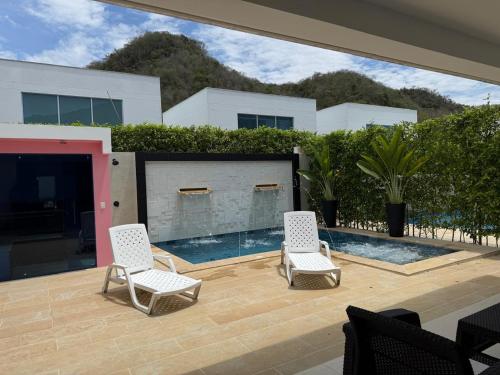 Rõdu/terrass, Condo Apulo - Preciosa casa - Jacuzzi, turco y Piscina privados - WiFi in Apulo