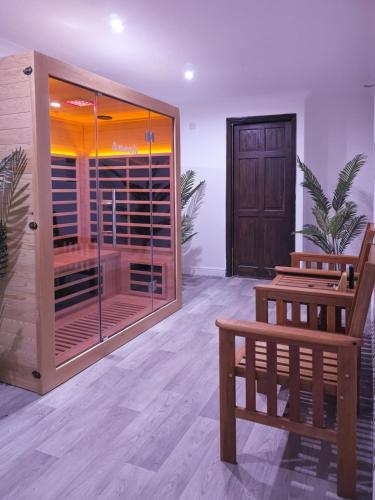 Sauna, The Courtyard Lodge in Ashwell