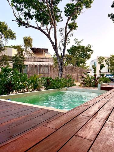สระว่ายน้ำ, Deluxe Tulum Villa KIIN in ตุลซายับ