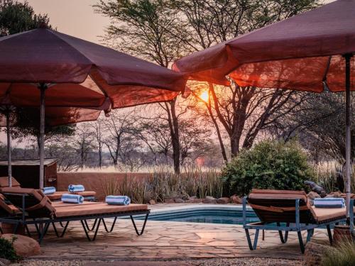 Kilátás, Eningu Kalahari Lodge in Gobabis