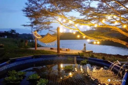 Glamping & Cabaña con Paddle, ducha al aire libre, Pet-friendly - Oasis junto al Lago, Calima (fotografie 6)