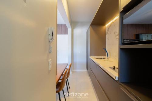 Kitchen, Studio c/ churrasq. a 750m da UFSC - PST1409 in Itacorubi