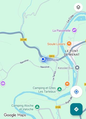 Appartement 3 chambre 4 lits doubles dans les Gorges de la Sioule proche rivière (Appartement 3 chambre 4 lits doubles dans les Gorges de la Sioule proche riviere) in Saint-Rémy-de-Blot