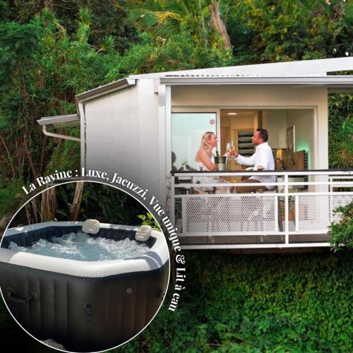 La Ravine, Luxe, avec Jacuzzi, Vue unique et Lit à eau - Location saisonnière - Saint-Joseph