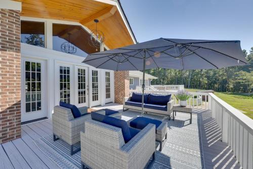 . Game Room & Fire Pit! Luxe Louisburg Farmhouse