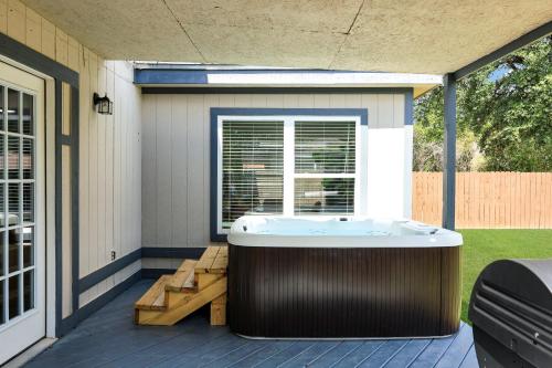 Hot Tub Paradise Air Hockey Games Swing Set BBQ