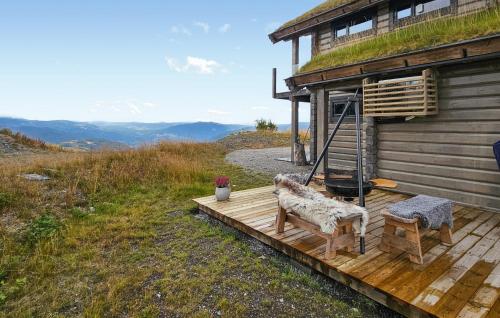 外部景觀, Nice Home In Gol With Sauna in 市中心